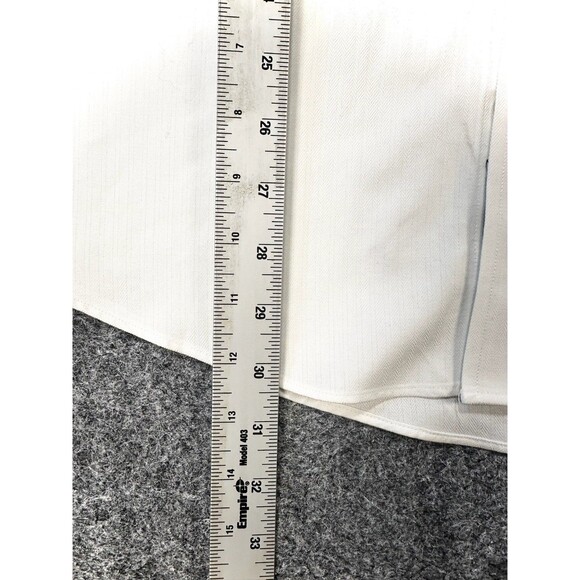 John W Nordstrom Mens Dress Shirt Size 34 35 White Cotton Long Sleeve Office - Picture 5 of 12
